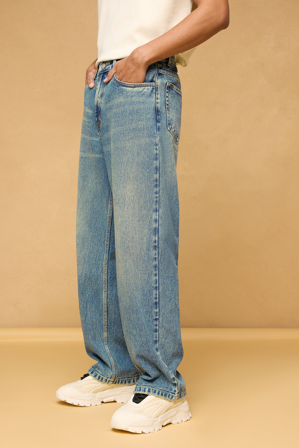 Blue Spruce Men's Baggy Straight Jeans