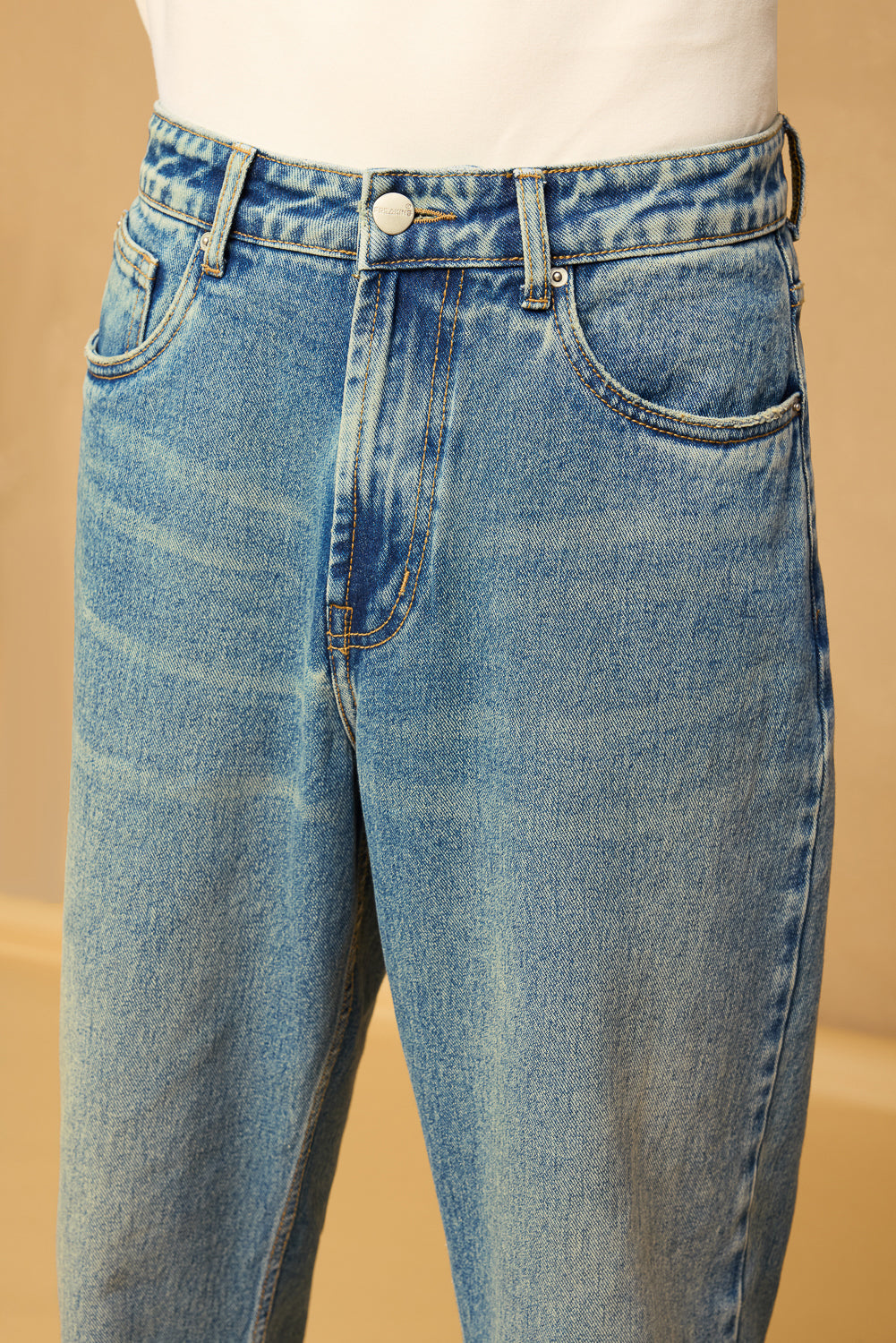 Blue Spruce Men's Baggy Straight Jeans