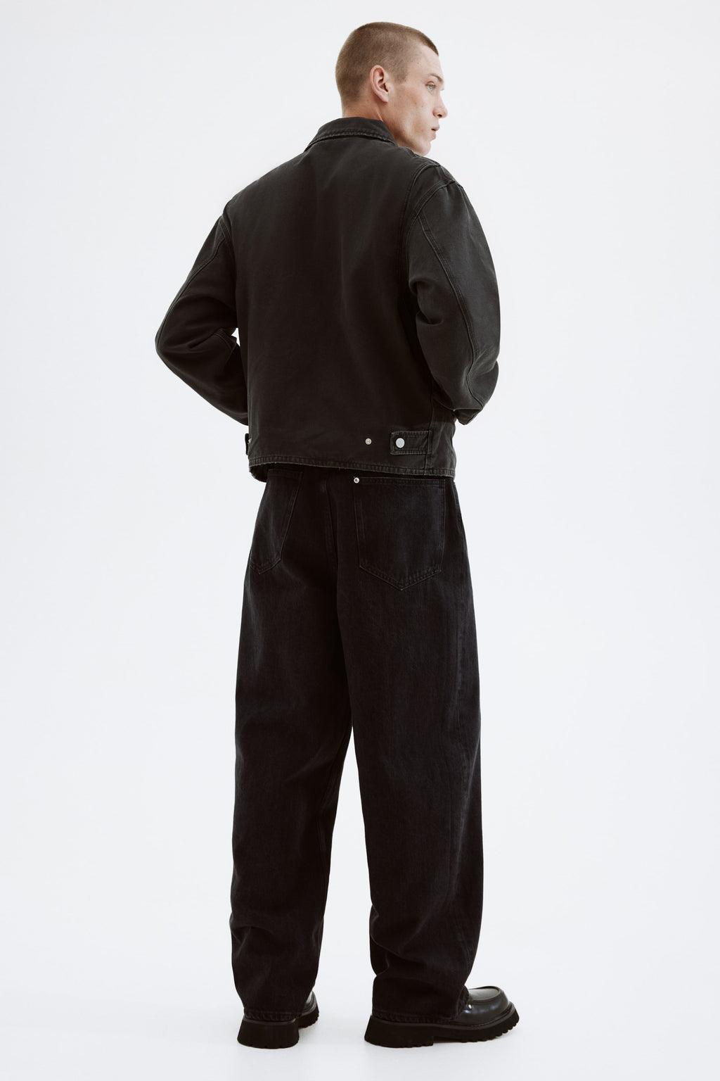 Canvas workwear jacket - Dark grey - Men