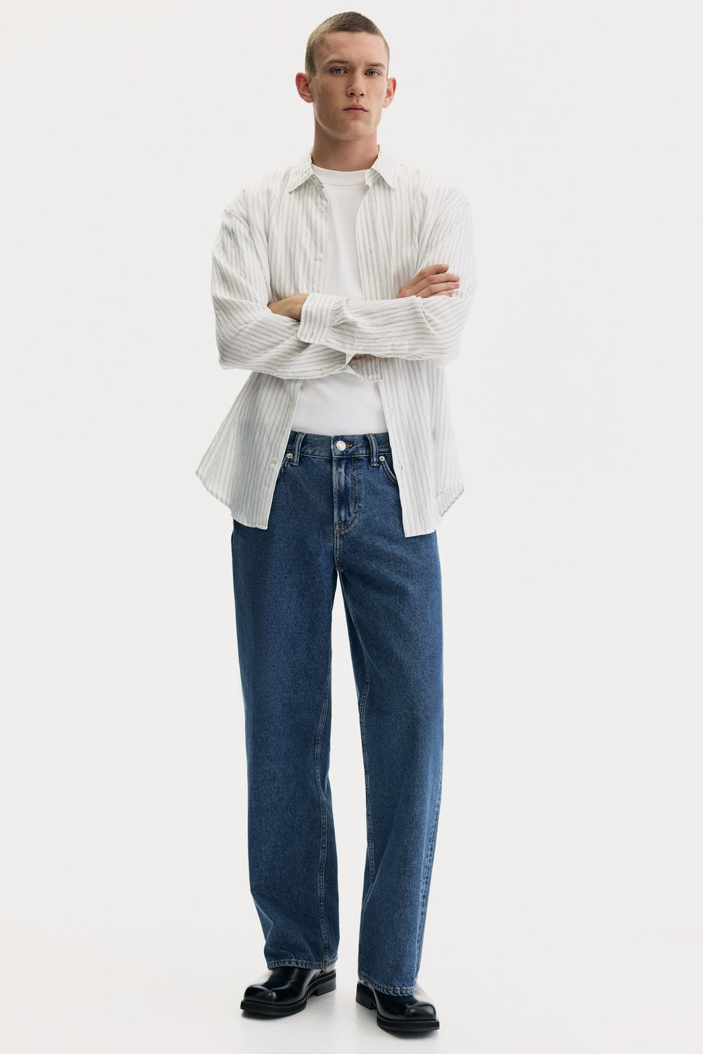 Straight Relaxed Jeans - Denim blue - Men