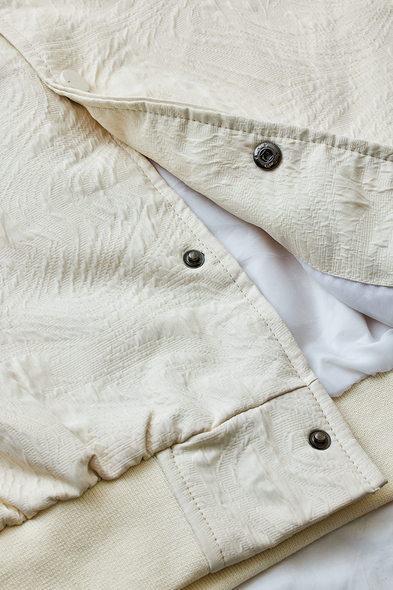 Stretch oversized textured jacket