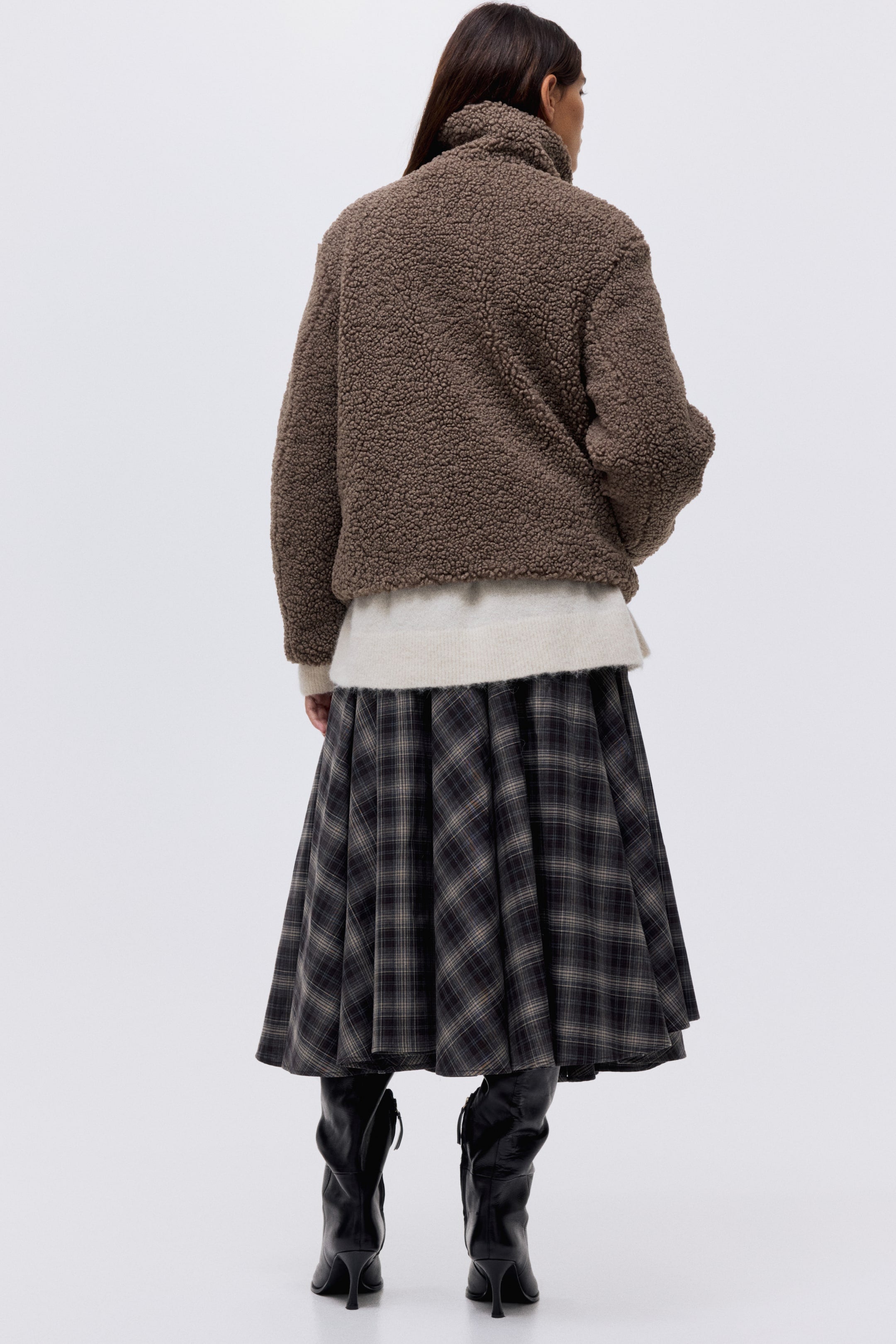 Teddy jacket - Dark beige - Ladies |