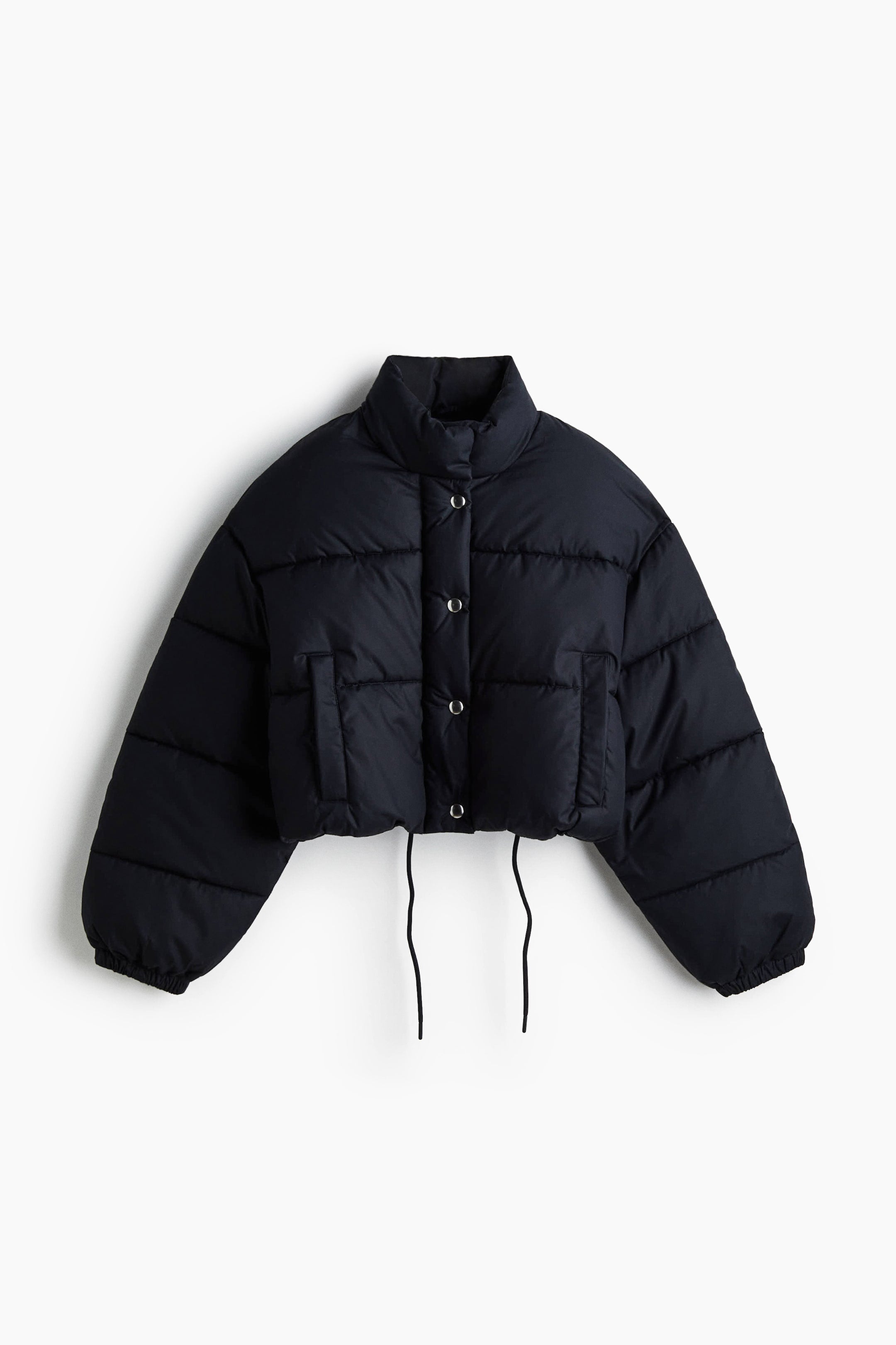 Cotton puffer jacket - Navy blue - Ladies