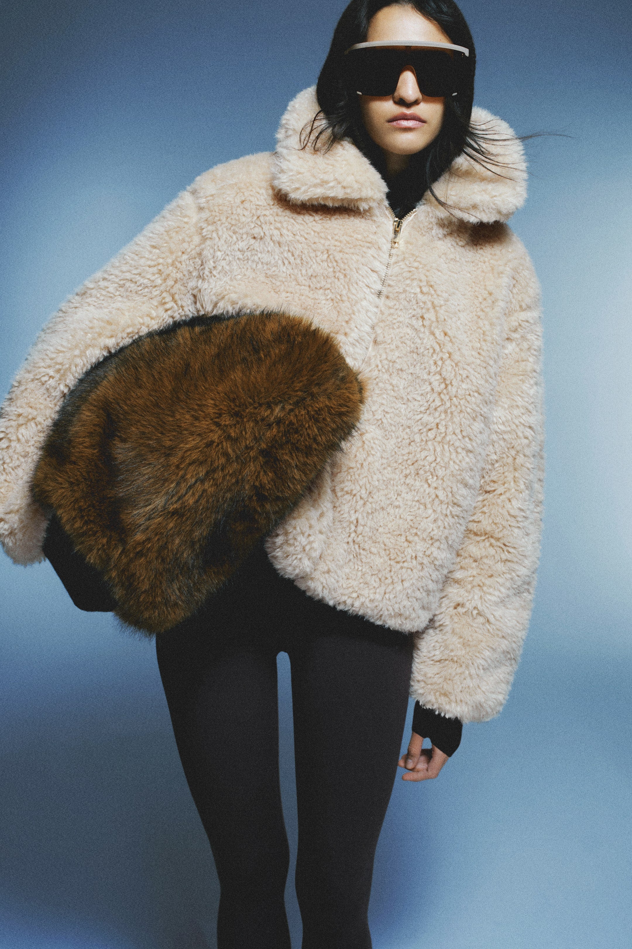 Teddy jacket - Dark brown - Ladies |