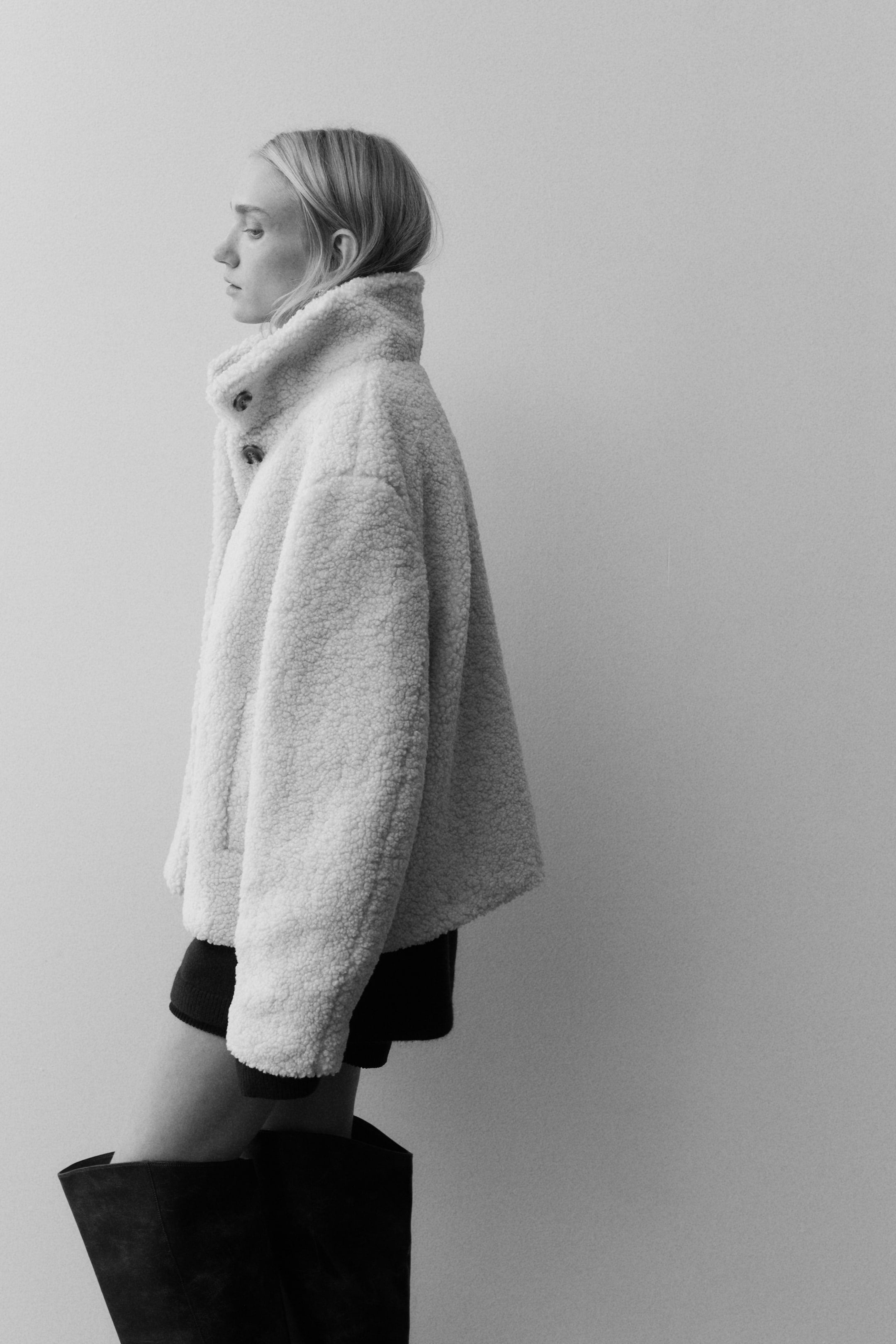 Teddy jacket - Dark beige - Ladies |