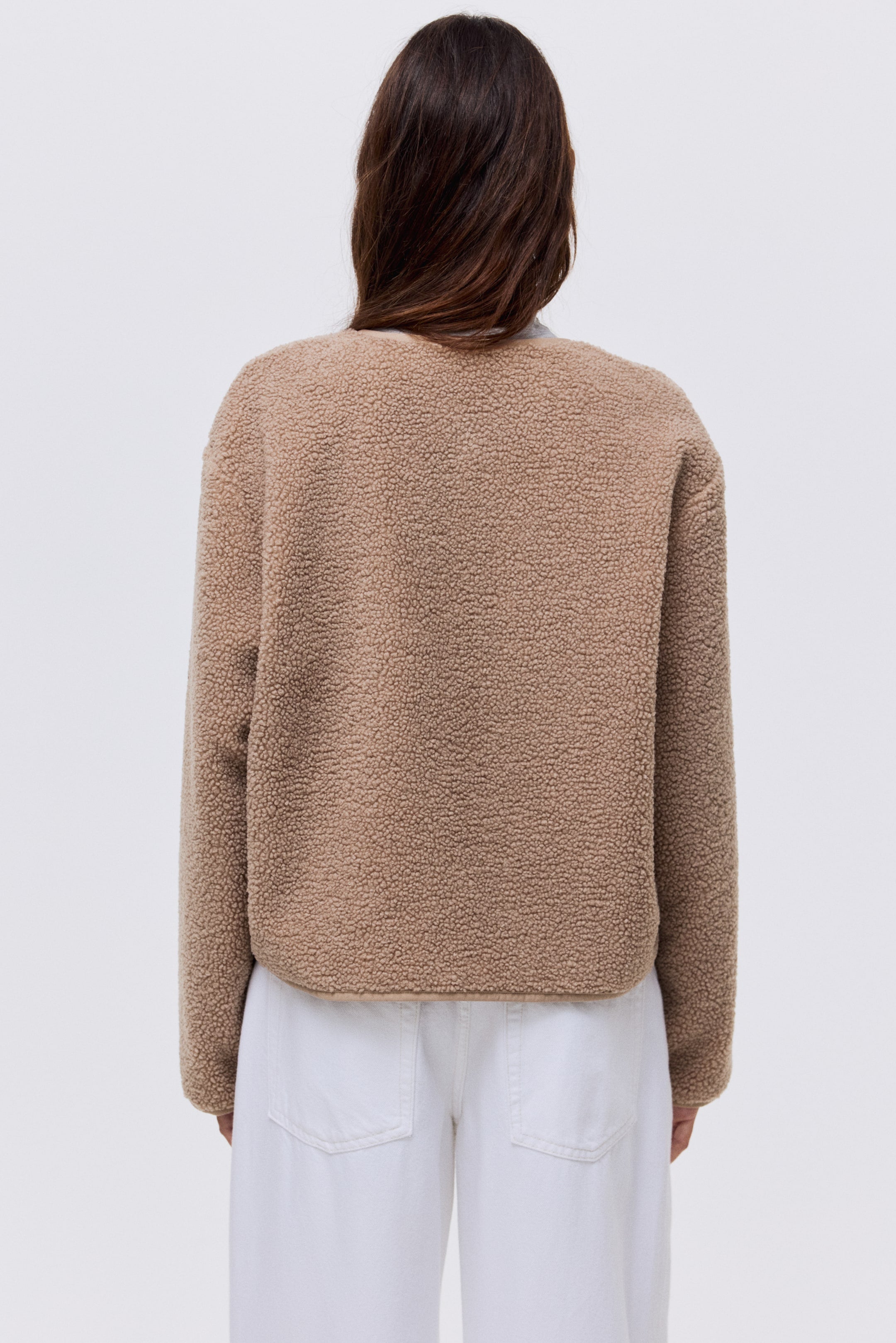 Teddy jacket - Dusty beige - Ladies