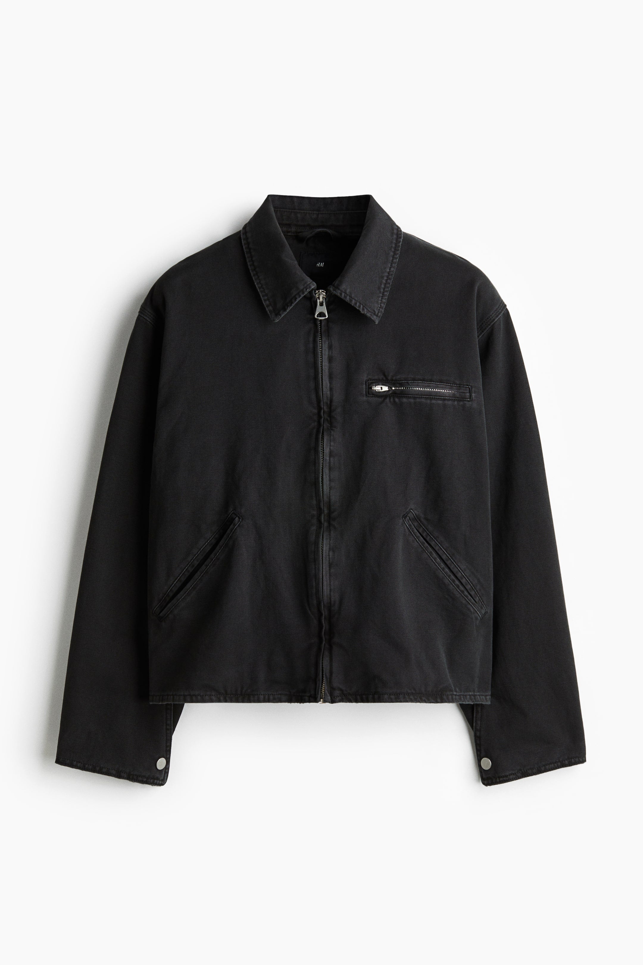Canvas workwear jacket - Dark grey - Men