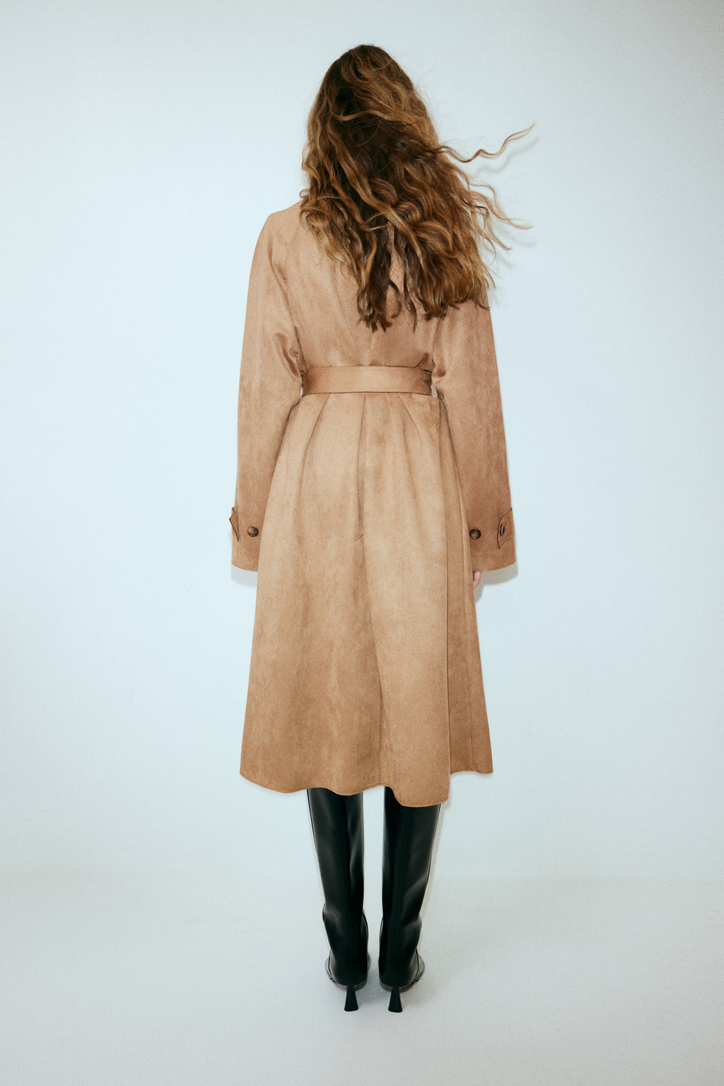Tie-belt coat - Beige - Ladies |