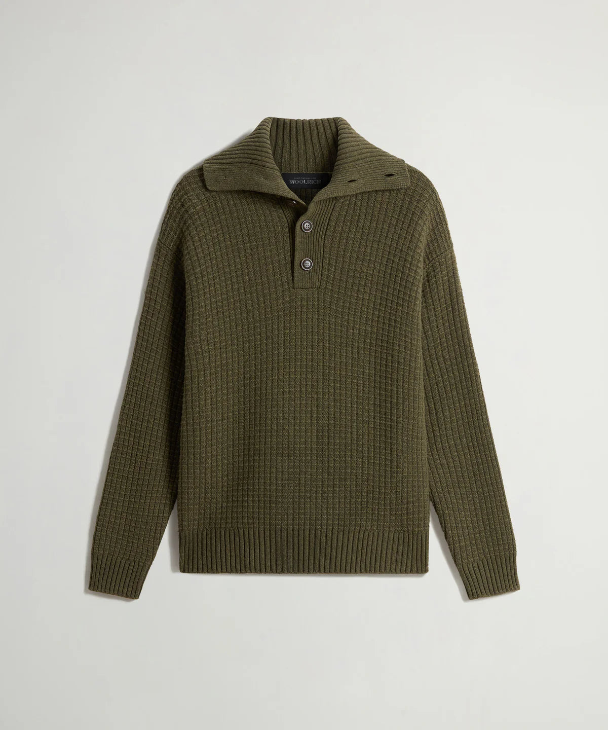 Todd Snyder x Woolrich Wool-Cashmere Waffle Sweater Polo