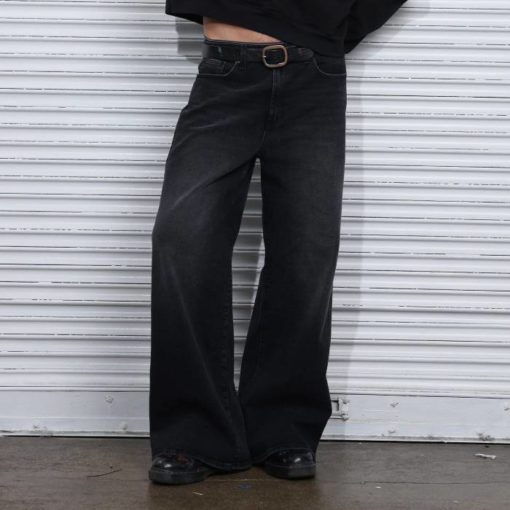 Black Washed Baggy Fit Jean