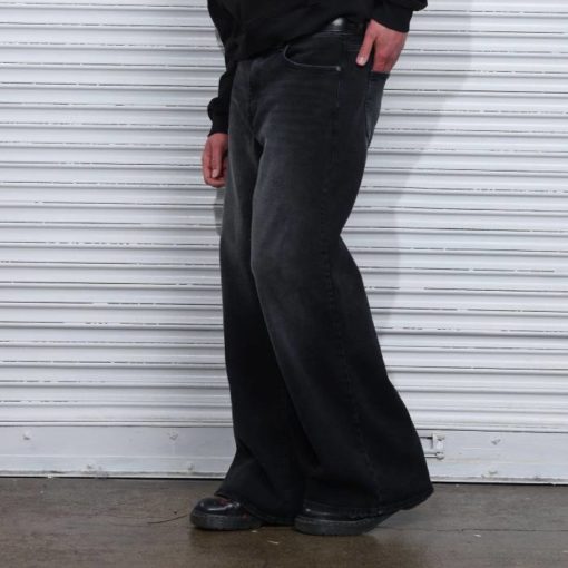 Black Washed Baggy Fit Jean