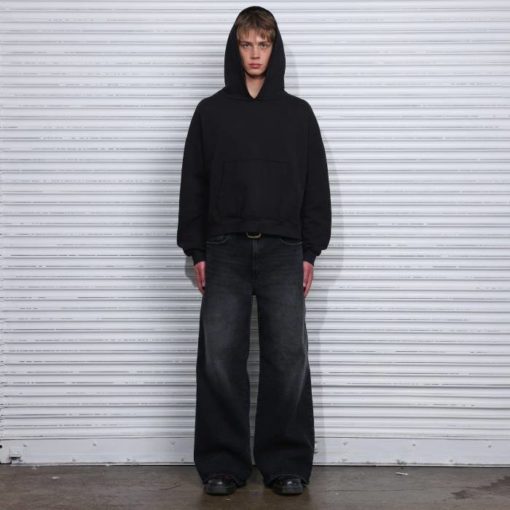 Black Washed Baggy Fit Jean