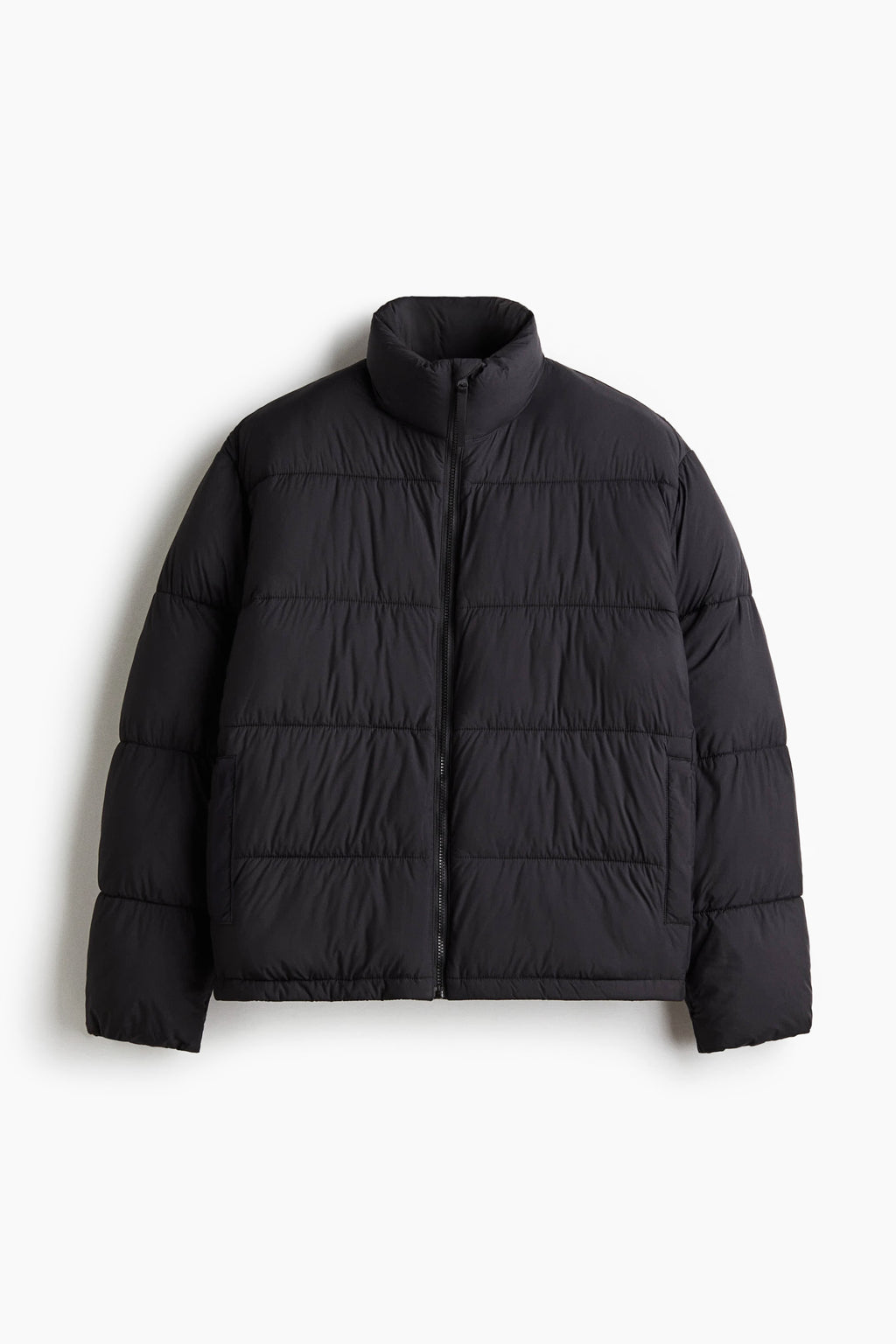 Water-repellent puffer jacket - Black - Men