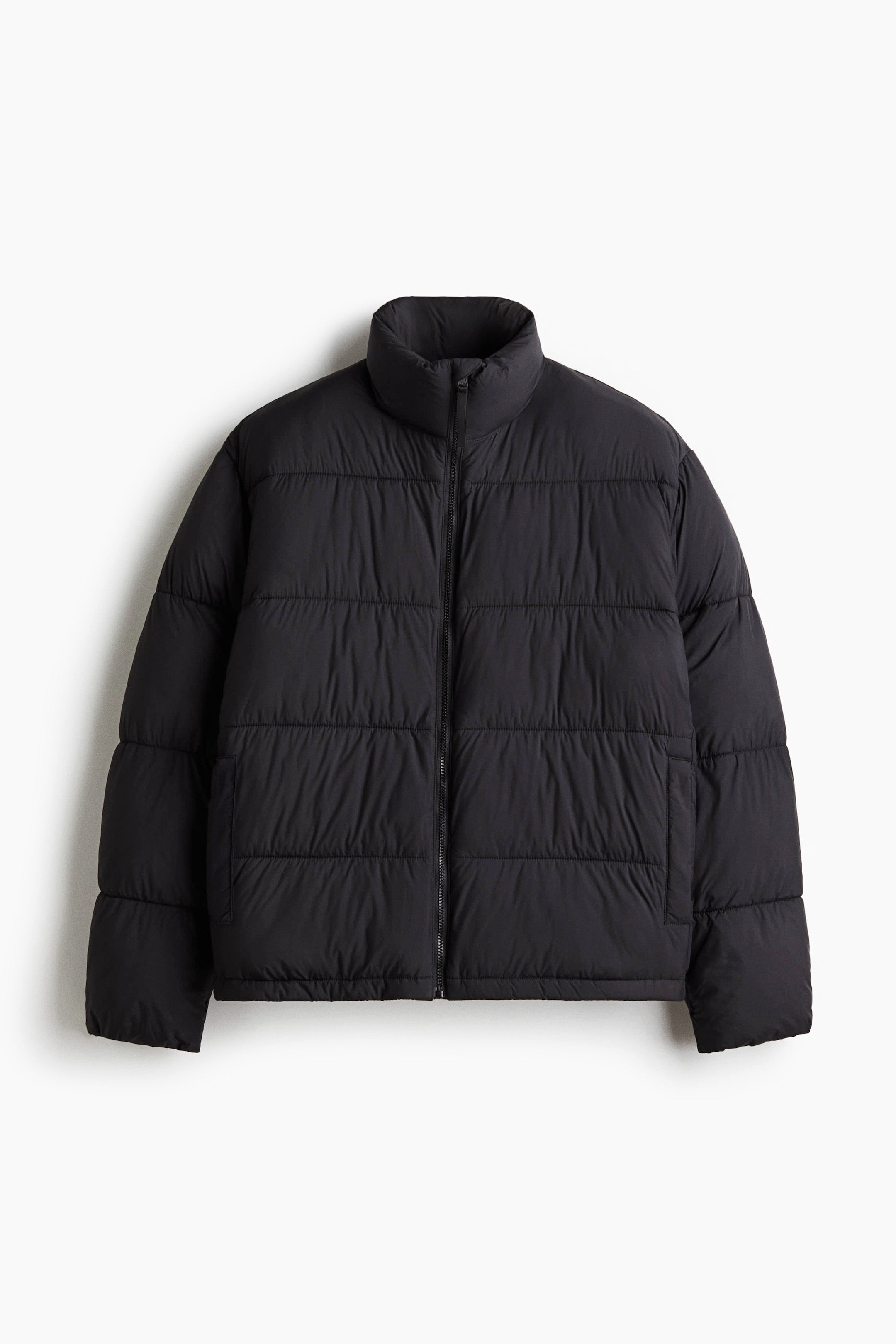 Water-repellent puffer jacket - Black - Men