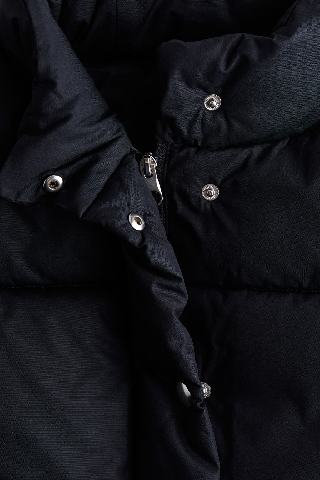 Cotton puffer jacket - Navy blue - Ladies