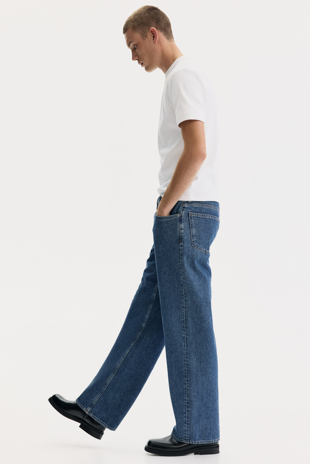Straight Relaxed Jeans - Denim blue - Men