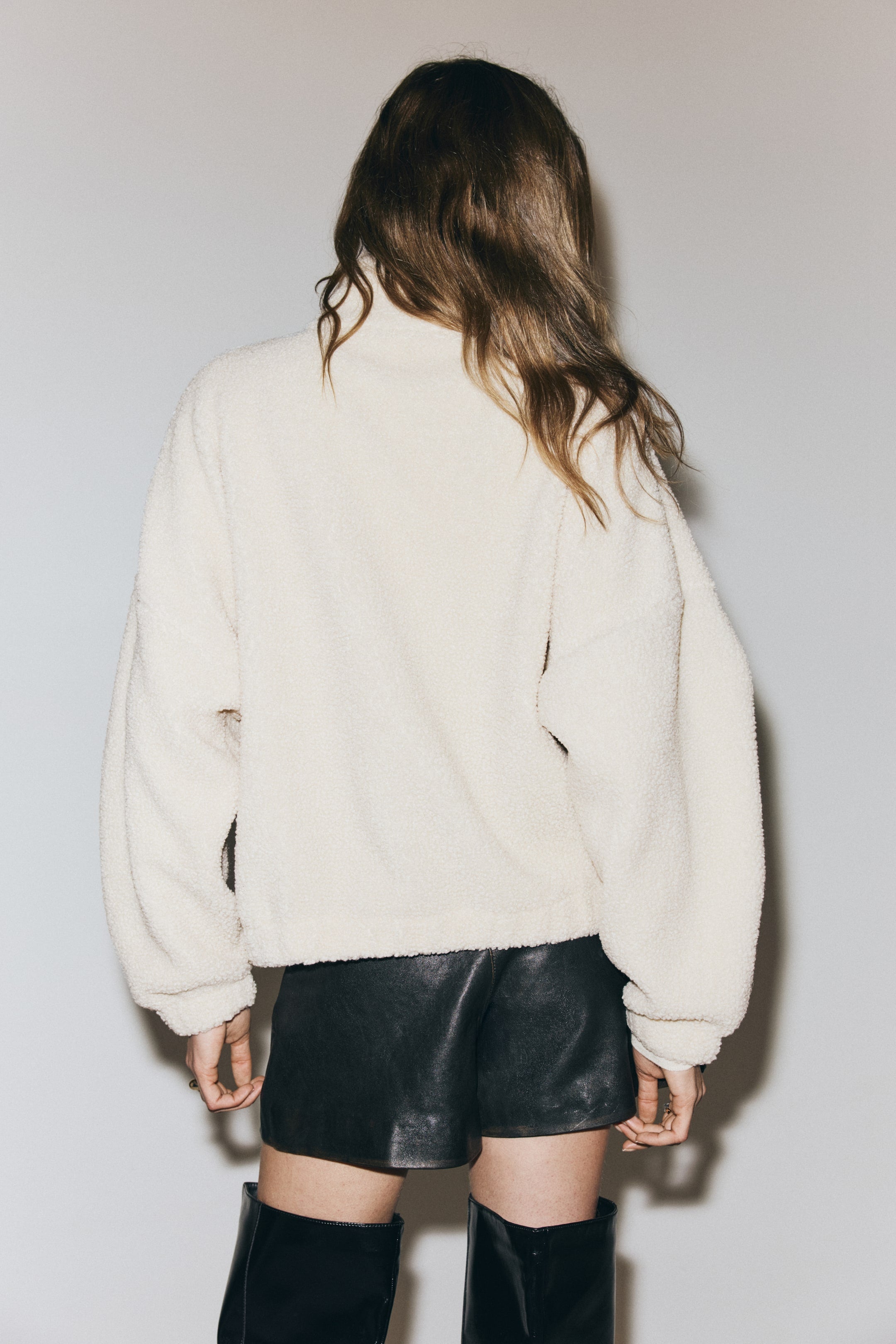 Teddy jacket - Light beige - Ladies |