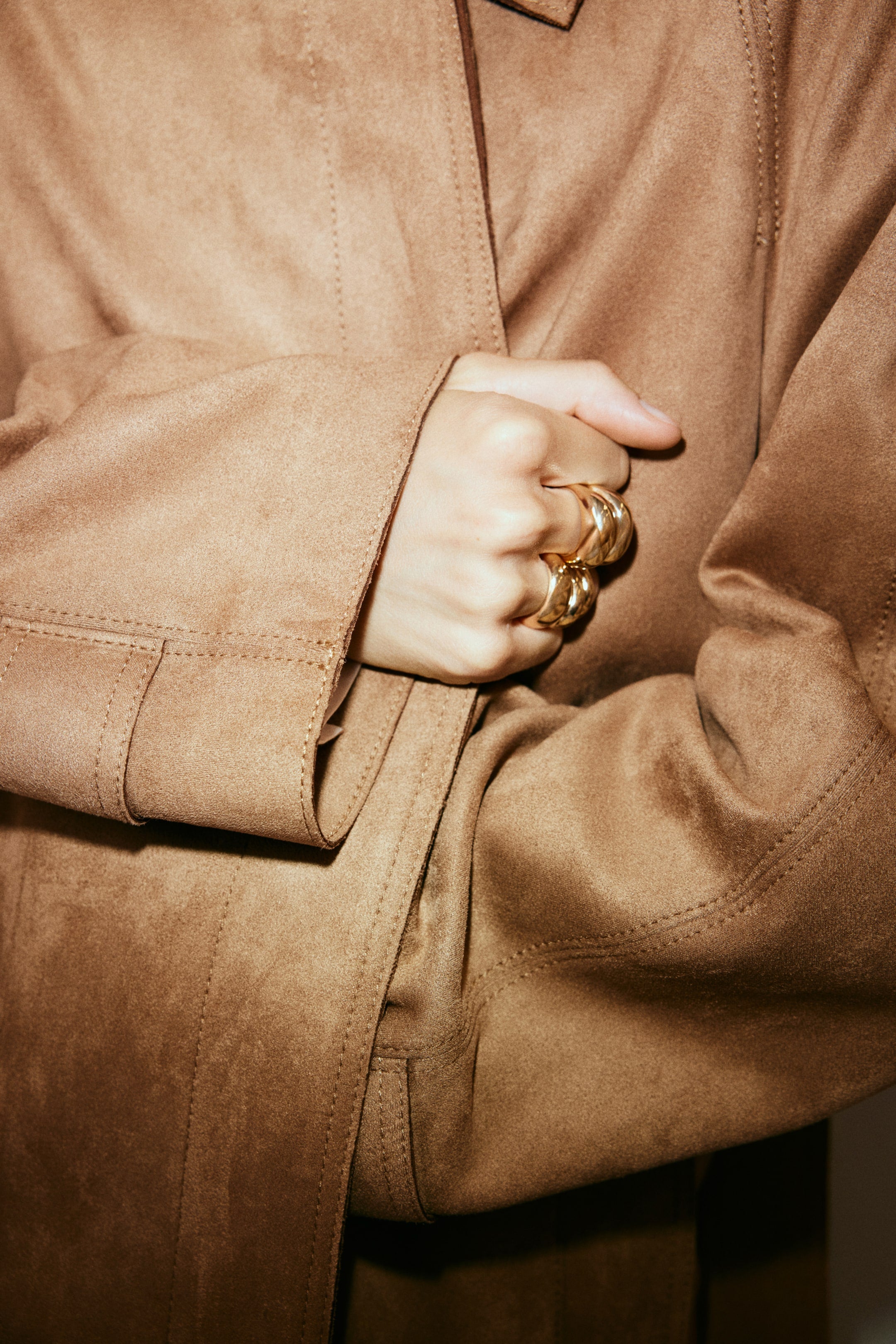 Tie-belt coat - Beige - Ladies |