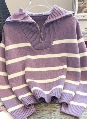 Women Mastro Striped Statement Sweater