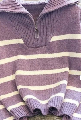 Women Mastro Striped Statement Sweater