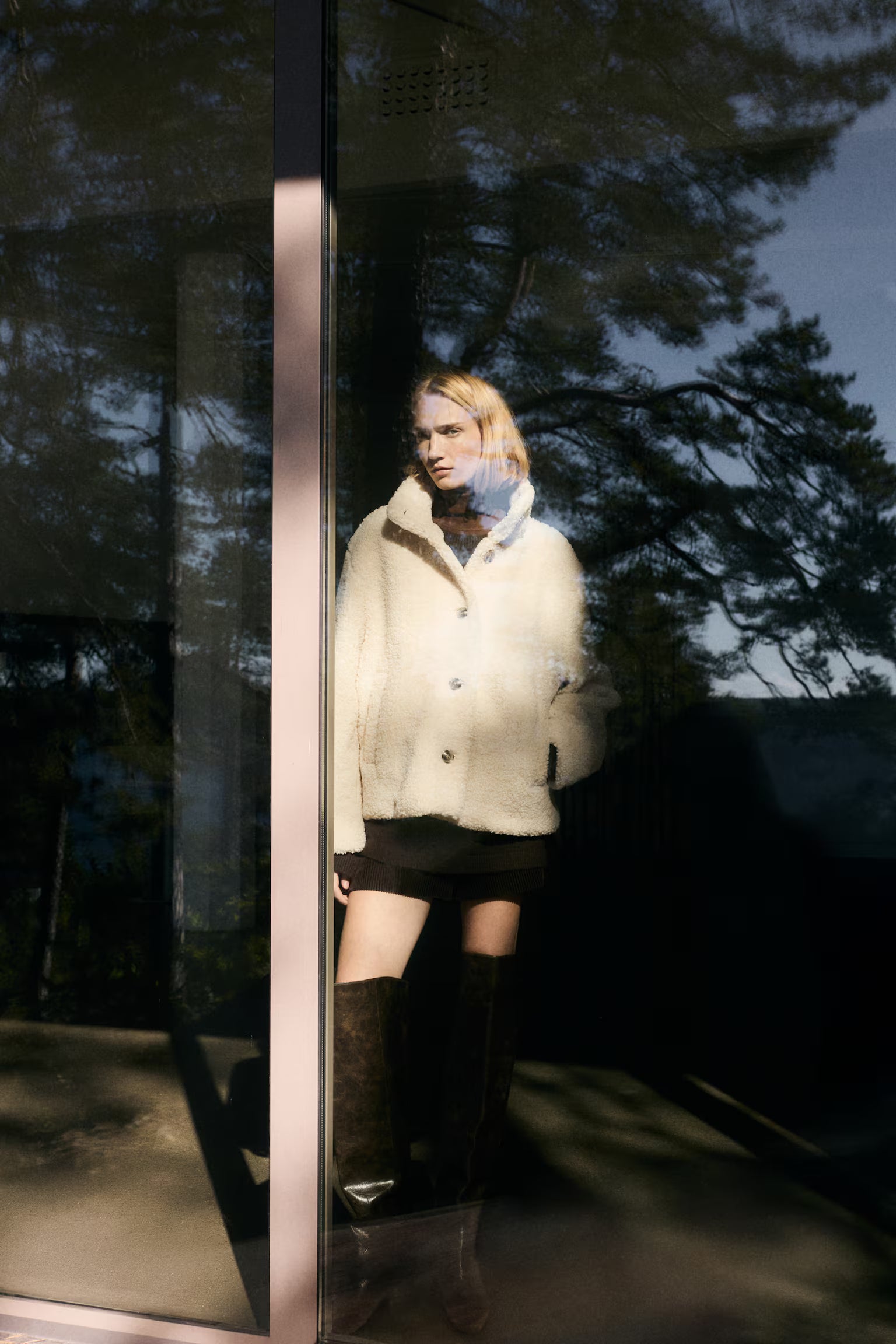 Teddy jacket - Dark beige - Ladies |