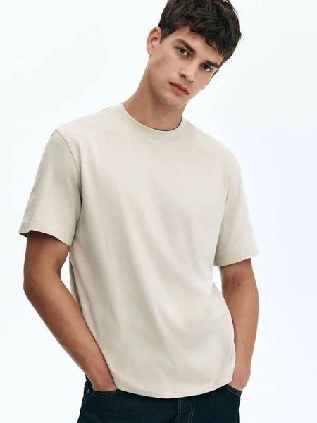 Pure Cotton Regular Fit Round-Neck T-shirt