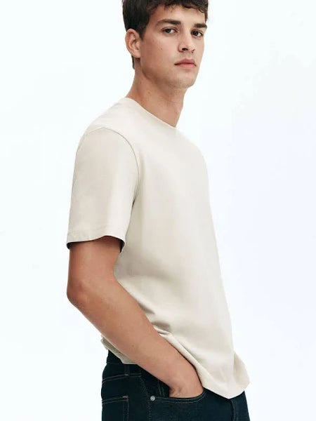 Pure Cotton Regular Fit Round-Neck T-shirt